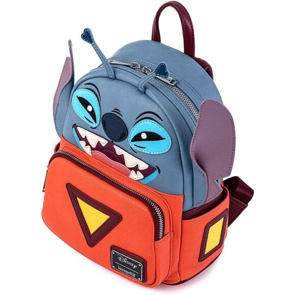 Loungefly Disney Stitch Experiment 626 Faux Leather Womens Double Strap Bag - Picture 7 of 8